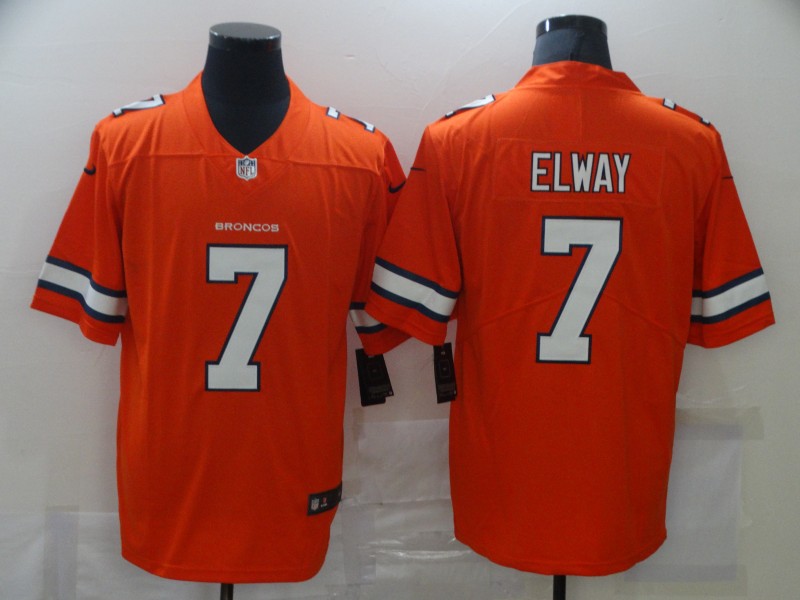Men's Denver Broncos John Elway #7 Orange Jersey